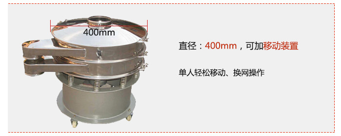 效率高:效率高,設計精巧耐用,任何分類,粘液均可的篩分。操作簡單:換網容易,操作簡單,清洗方便。網孔不堵塞:網孔不堵塞,粉末不飛揚,可篩至400目或0.028mm,連續作業:雜質,粗料自動排出,可以連續作業。