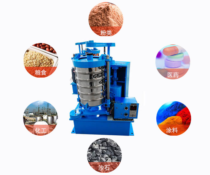 拍擊式標準振篩機適用范圍:粉狀,醫藥,糧食,石沙,化工,涂料等