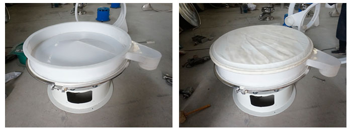 準備底座安裝底框,將篩網放在底框上